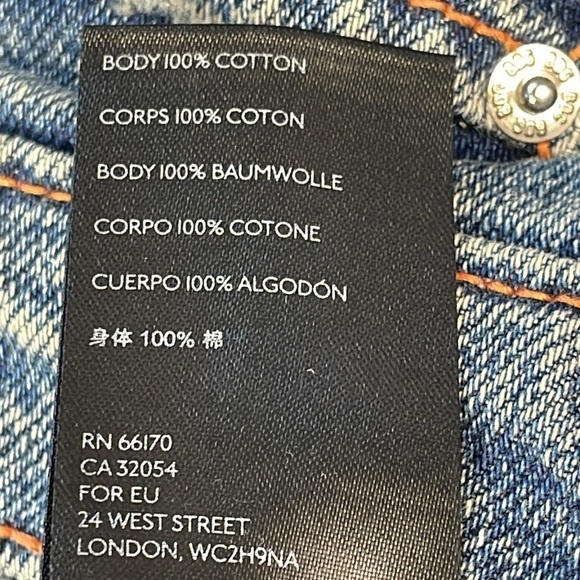 BDG Full Zip Leg Slim Straight Tapered Jeans High Rise Rigid Denim Sz 27 - Picture 13 of 15